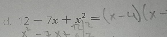 12-7x+x^2=