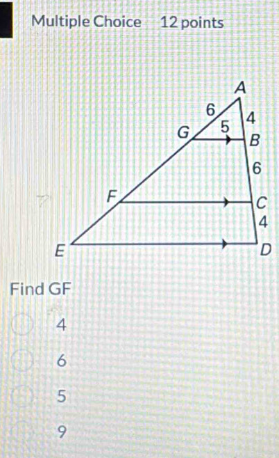 Find GF
4
6
5
9