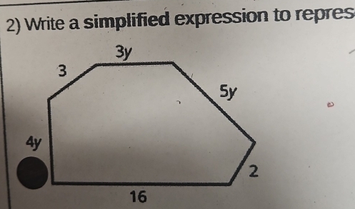 Write a simplified expression to repres