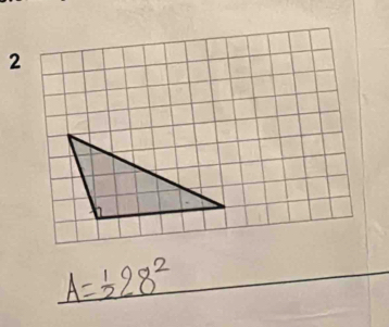 A= 1/2 28^2