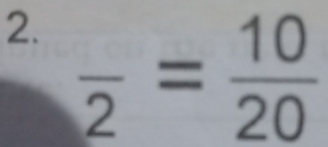 frac 2= 10/20 