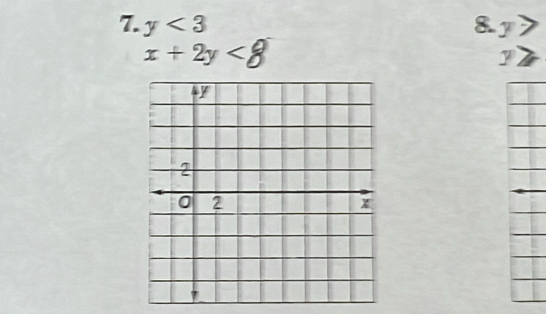 y<3</tex> 8y
x+2y
y