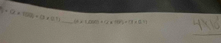 5* 0* 100π +(3* 0.1) _ (4* 1,000)+(2* 19)+()+(3* 0.1)