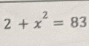 2+x^2=83