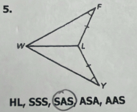 HL, SSS, SAS) ASA, AAS