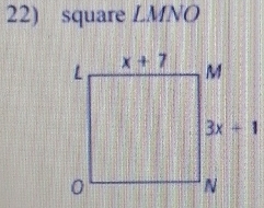 square LMNO