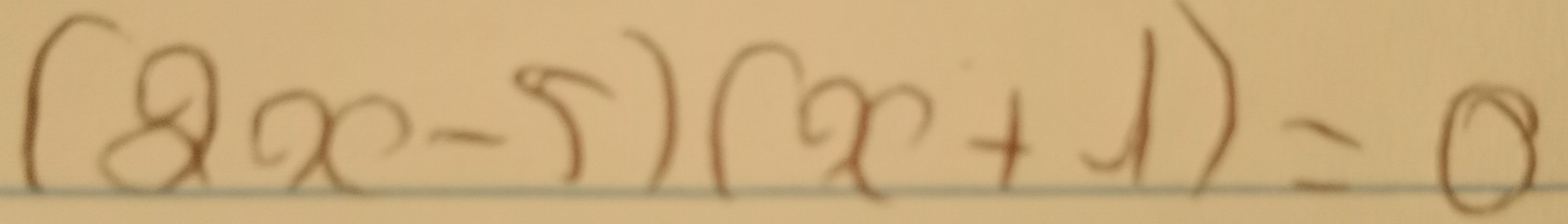 (2x-5)(x+1)=0