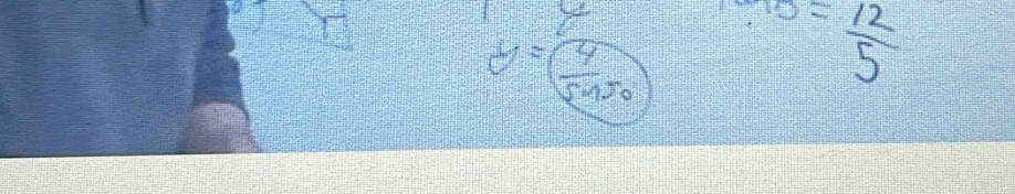 y= 4/sin 50  = 12/5 