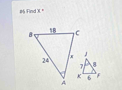 #6 Find X *