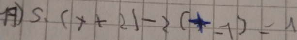 ) 5.(x+2)-2(+-1)=1