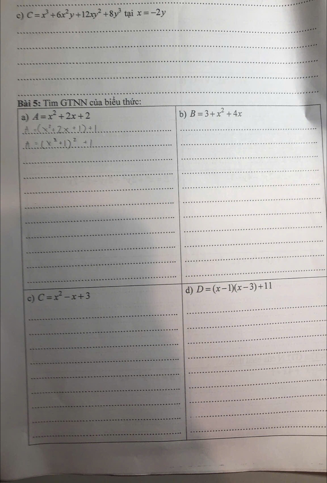 C=x^3+6x^2y+12xy^2+8y^3 tại x=-2y
_
_
_
_
_