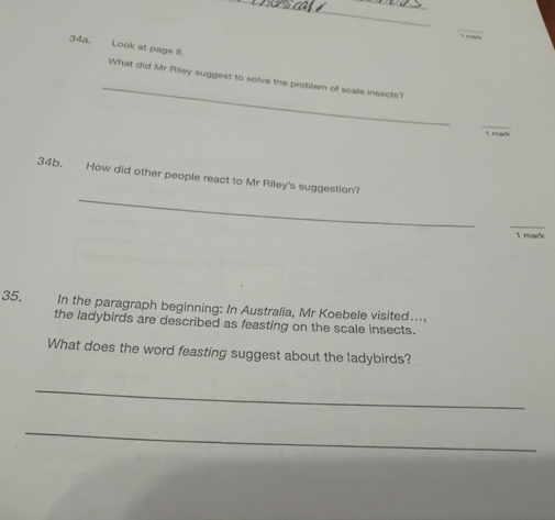 Solved: ar 34a. Look at page 8. _ What did Mr Riley suggest to solve ...