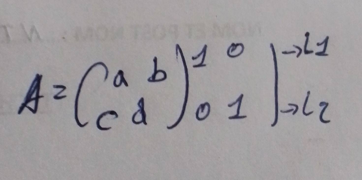 A=beginpmatrix a&b c&dend(pmatrix)^(1&0)_01=^-11