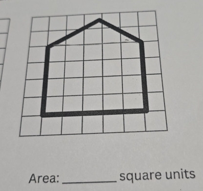 Area: _square units