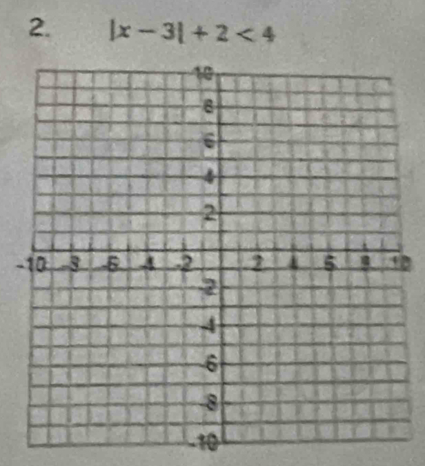 |x-3|+2<4</tex> 
-