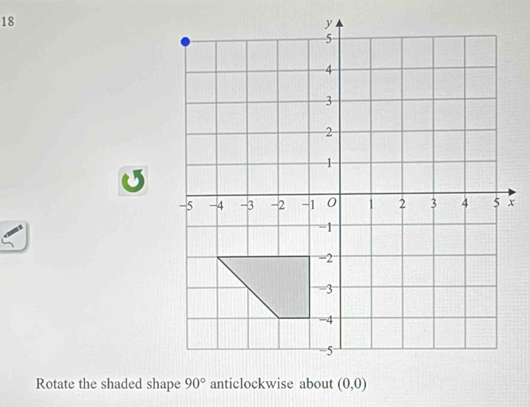 Rotate the shaded shape