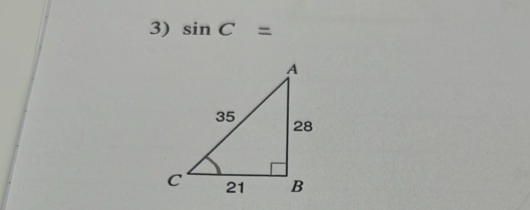 sin C=