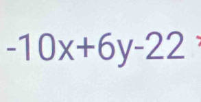 -10x+6y-22