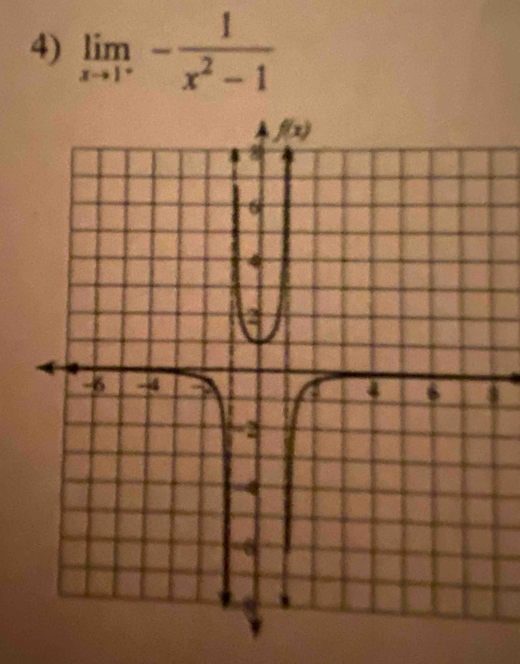 limlimits _xto 1^+- 1/x^2-1 
I