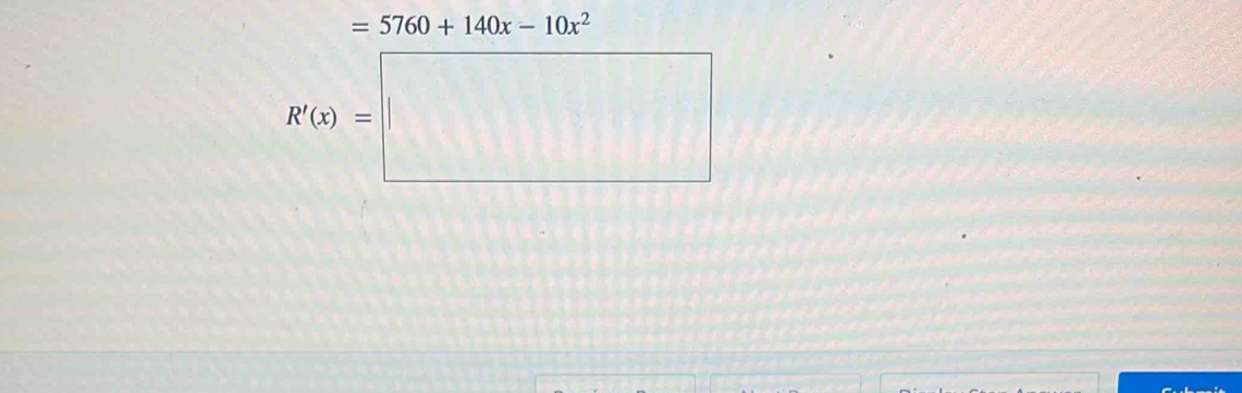 =5760+140x-10x^2