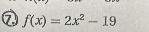 f(x)=2x^2-19