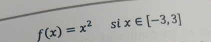 f(x)=x^2six∈ [-3,3]