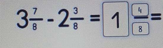 3÷ - 2÷ =1÷=