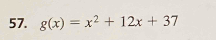 g(x)=x^2+12x+37