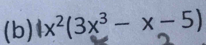 1x²(3x³− x−5)