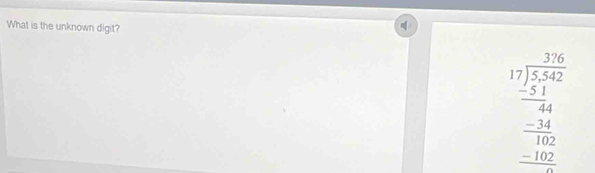 What is the unknown digit?
beginarrayr beginarrayr 2.14 1encloselongdiv 5.52endarray  -2.4 hline -14 hline -2 hline 10 _ -102 hline endarray 