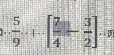 ]. .  5/9 ...[ 7/4 - 3/2 ]...