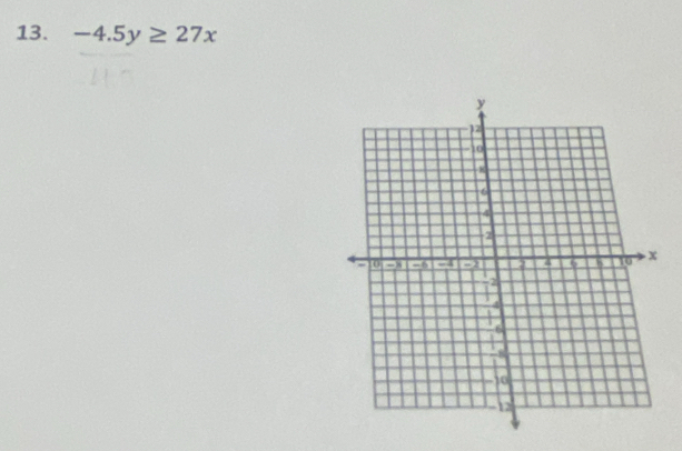 -4.5y≥ 27x