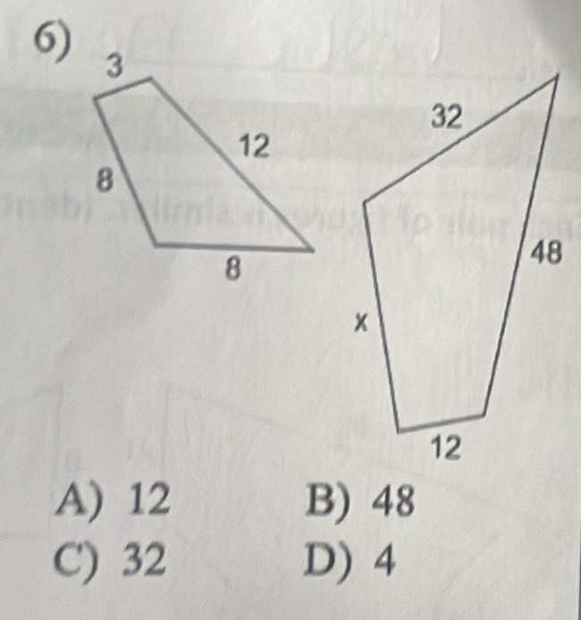 A) 12 B) 48
C) 32 D) 4