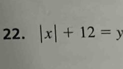 |x|+12=y