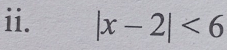 |x-2|<6</tex>