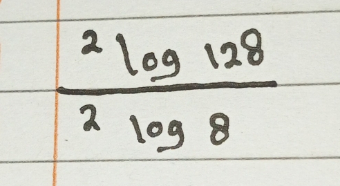 frac ^2log 128^2log 8