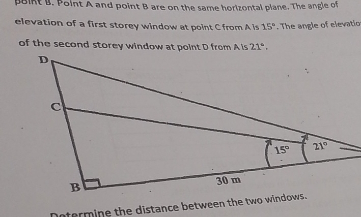 Solved: point B. Point A and point B are on the same horizontal plane ...
