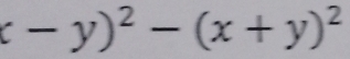 (-y)^2-(x+y)^2