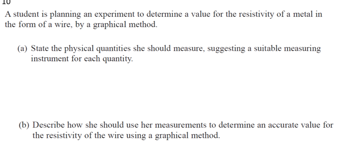 แก้ไขแล้ว:A student is planning an experiment to determine a value for ...