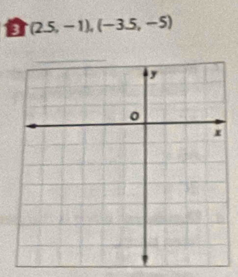 (2.5,-1),(-3.5,-5)