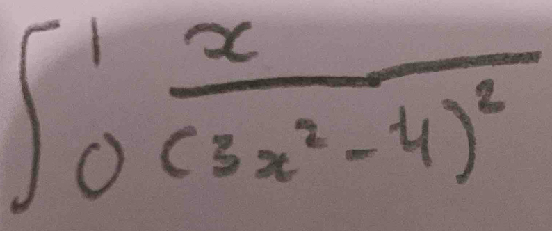 ∈t _0^(1frac x)(3x^2-4)^2