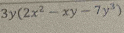 3y(2x^2-xy-7y^3)