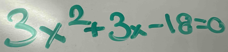 3x^2+3x-18=0