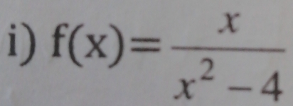 f(x)= x/x^2-4 