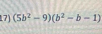 (5b^2-9)(b^2-b-1)