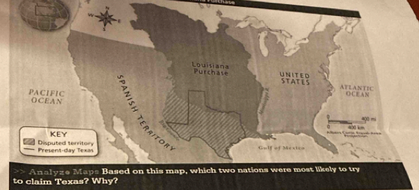 to claim Texas? Why?