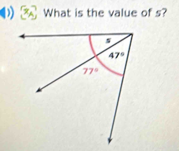 What is the value of s?