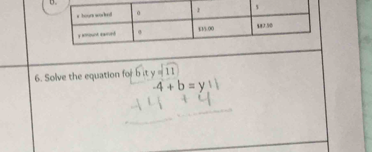 Solve the equation fo 6xy=11
-4+b=y