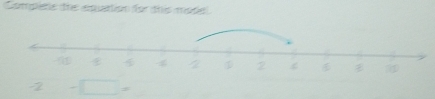 Compiene the equation for this model