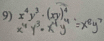 x^4y^3· (xy)_u^4